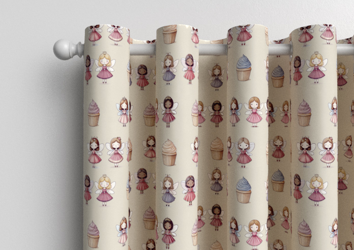 Fairy Cakes, Cupcake Sponge - Made to Measure Curtains - Image 12